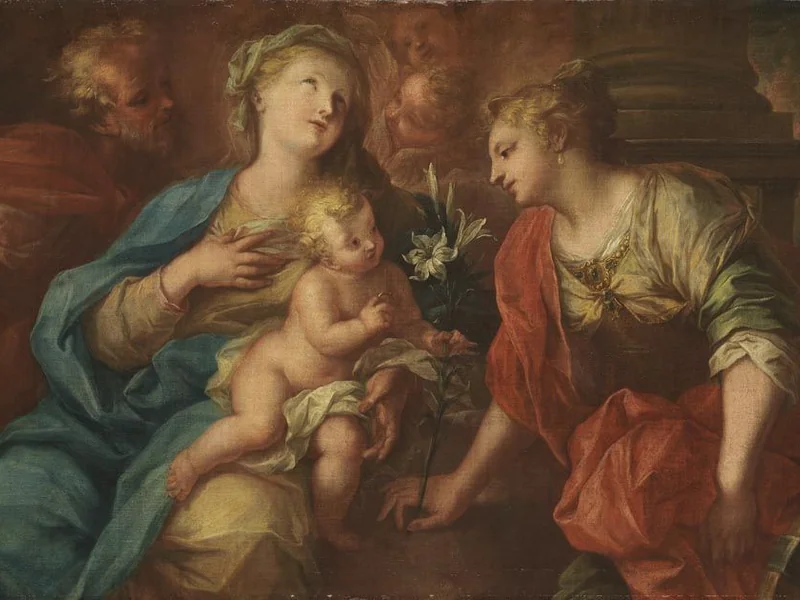 1688-Johann Georg Bergmüller - Matrimonio mistico di Santa Caterina d'Alessandria